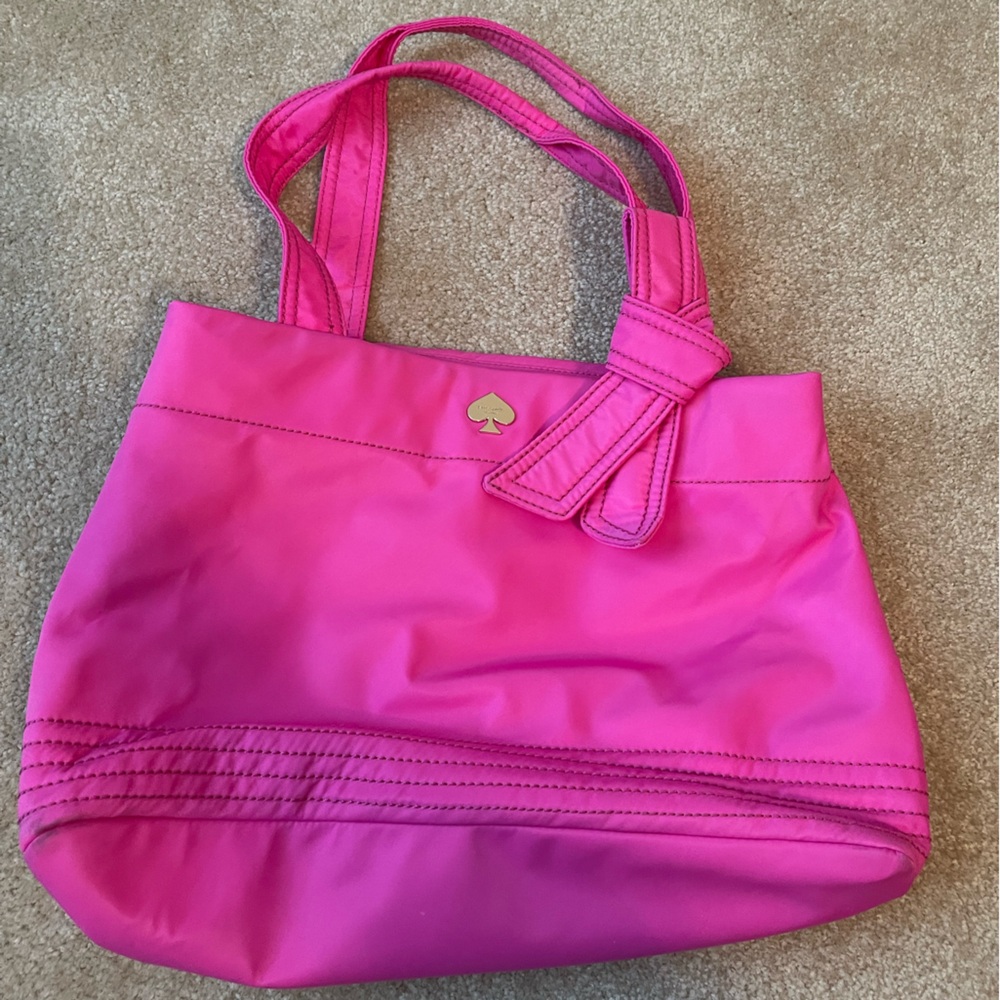 Pink Kate Spade Nylon-esque Shoulder Bag